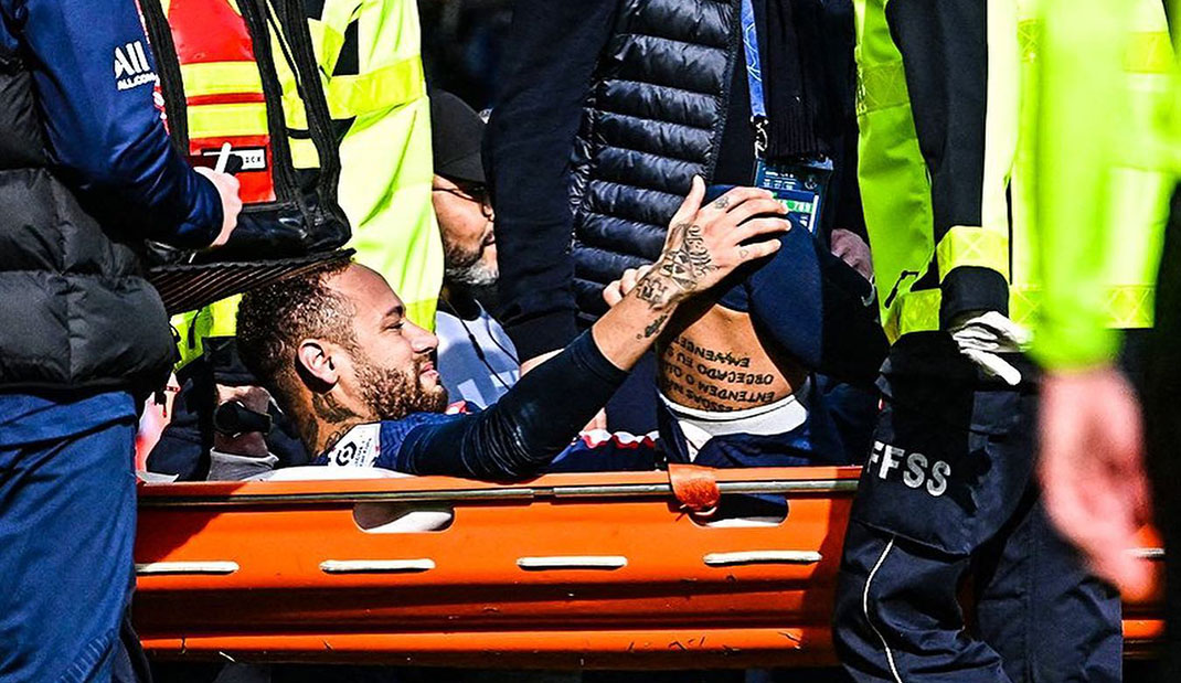 Neymar se lesiona en remontada del PSG sobre Lille