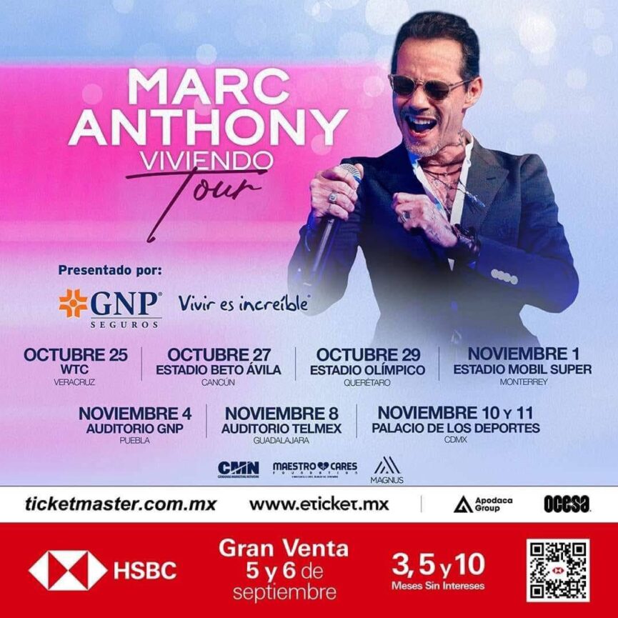 ¡Marc Anthony en Veracruz! El astro de la salsa regresa para una gira nacional