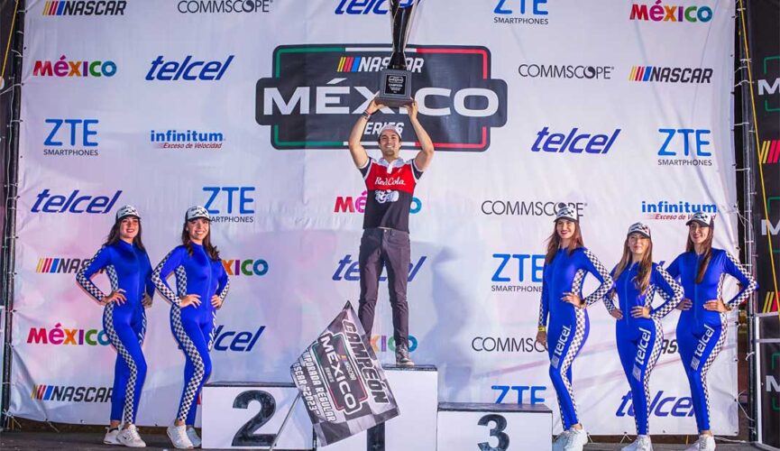 Max Gutiérrez se impuso en NASCAR México, en el Dorado Speedway
