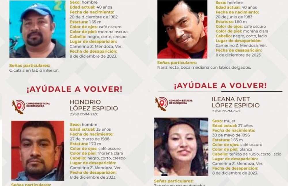 Vinculan a proceso a ex delegado de Tránsito de Cd. Mendoza por desaparición de 4 personas