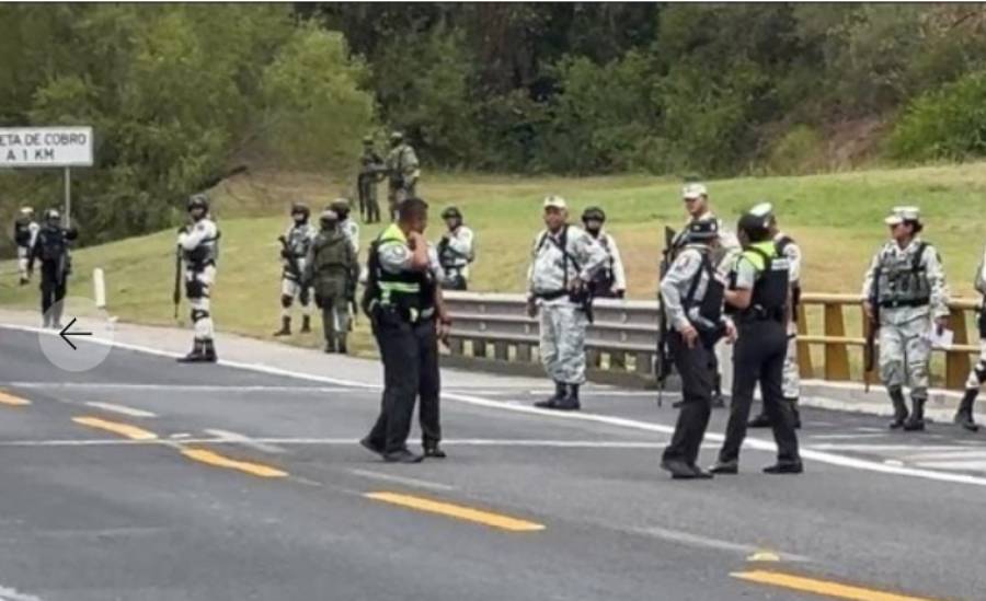 Automovilistas fueron testigos de este enfrentamiento en la autopista México-Tuxpan y compartieron imágenes advirtiendo de la situación que vivieron.